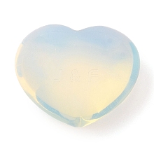 Opalite Love Heart Stone G-I367-03C