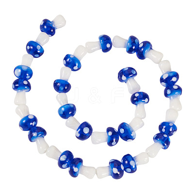 1Strand Handmade Lampwork Beads Strands LAMP-TA0001-84D-1