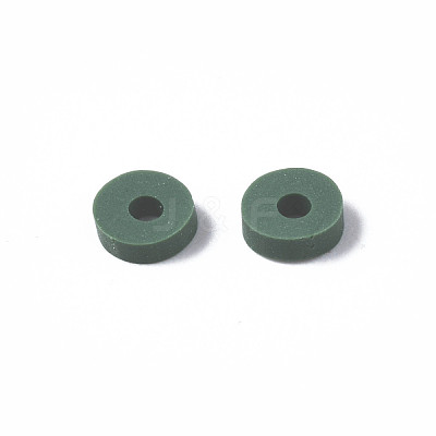 Handmade Polymer Clay Beads CLAY-R067-4.0mm-B46-1