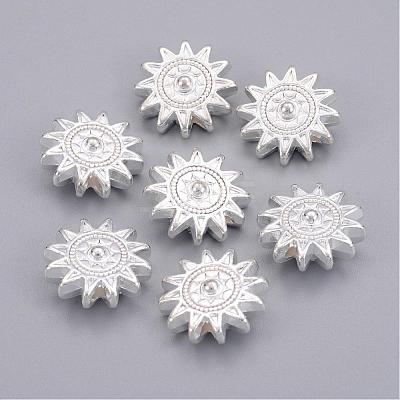 Tibetan Style Alloy Sun Beads TIBEP-GC188-S-RS-1