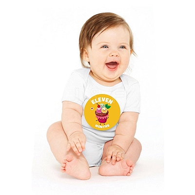 1~12 Months Number Themes Baby Milestone Stickers DIY-H127-B14-1