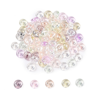 Transparent Dyed Colours Glass Seed Beads SEED-T007-02B-1