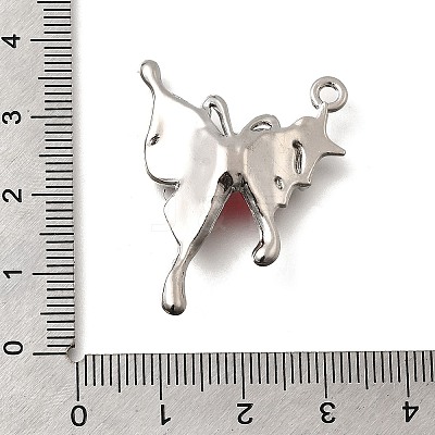 Alloy Glass Pendants FIND-D305-07P-1