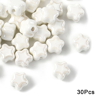 30Pcs Handmade Porcelain Bead PORC-YW0001-75A-1