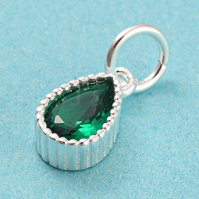 925 Sterling Silver Birthstone Charms STER-G035-01B-02-1