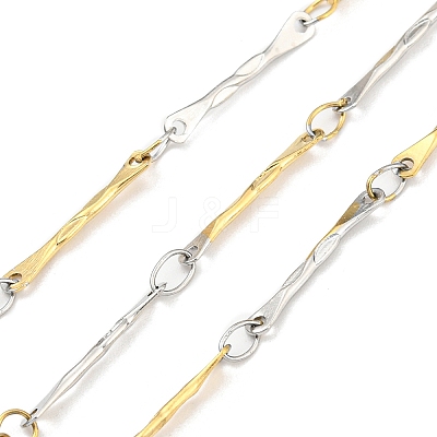 Ion Plating(IP) 304 Stainless Steel Bar Link Chains CHS-M005-11GP-1