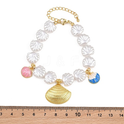 Ocean Brass Enamel Charm Bracelets for Women KK-CBA68DA-15B-G-1