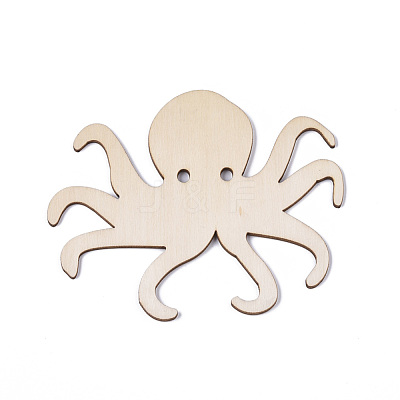 Squid Shape Unfinished Wood Cutouts DIY-ZX040-03-07-1