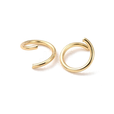 Brass Open Jump Rings KK-G604-08G-18-1