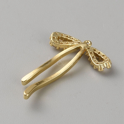 Brass Micro Pave Cubic Zirconia Pendants FIND-WH0817-162G-F-1