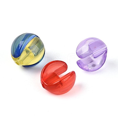 Transparent Acrylic Beads TACR-N020-04-1