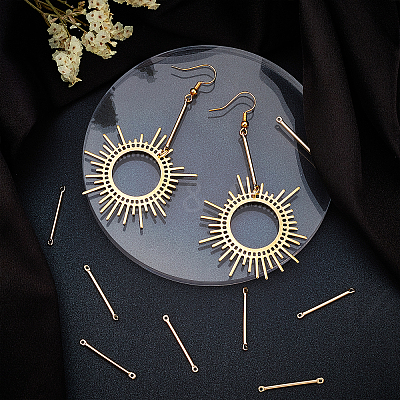 Brass Connector Charms KK-BBC0002-14-1