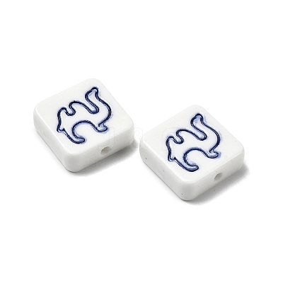 Handmade Porcelain Beads PORC-Z004-02G-1