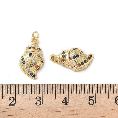 Brass Micro Pave Cubic Zirconia Pendants KK-D502-26N-G-1