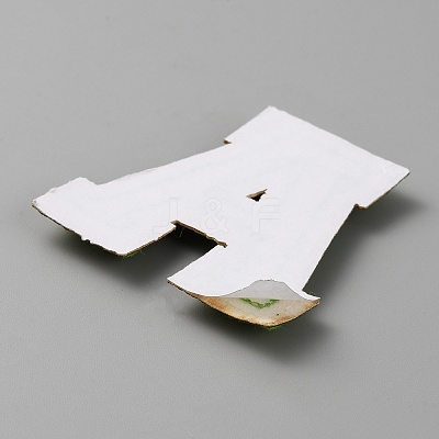Letter A Computerized Towel Embroidery Cloth Self Adhesive Patches PATC-WH0007-37B-09-1