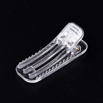 Transparent Plastic Alligator Hair Clips PHAR-F016-04-1