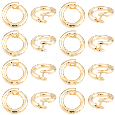 20Pcs Brass Open Jump Rings KK-BBC0023-10B-1