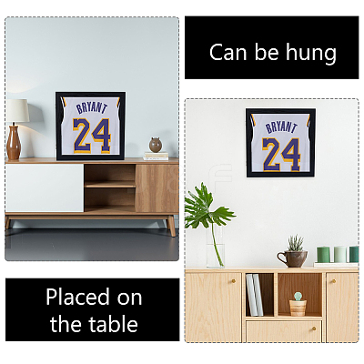 1Pc Wood T Shirt Display Cases with Visible Window Lid ODIS-DC0001-16-1