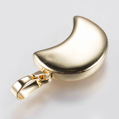 Brass Pendant Cabochon Settings KK-G338-13G-1