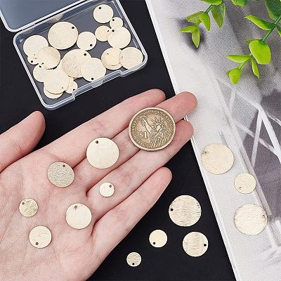 36Pcs 6 Style Brass Pendants KK-HY0001-30-1