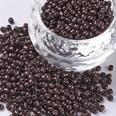 Baking Paint Glass Seed Beads SEED-S001-K18-1