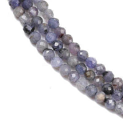 Natural Tanzanite Beads Strands G-C255-A01-3mm-1