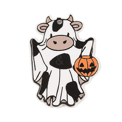 Halloween Theme Opaque Acrylic Pendants SACR-S034-03D-1