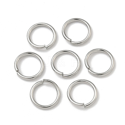 Non-Tarnish 304 Stainless Steel Open Jump Rings X-STAS-E067-08-10mm-1