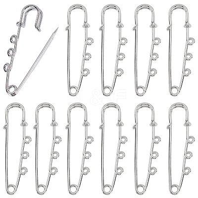 20Pcs Steel Heavy Duty Safety Pins Brooch Pins DIY-SC0033-20-1