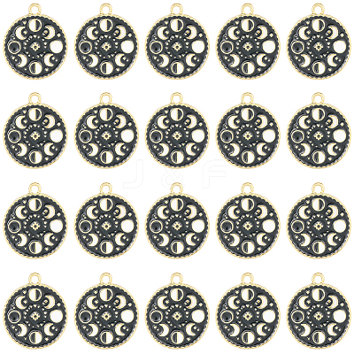 Alloy Enamel Pendants ENAM-SC0004-03-1