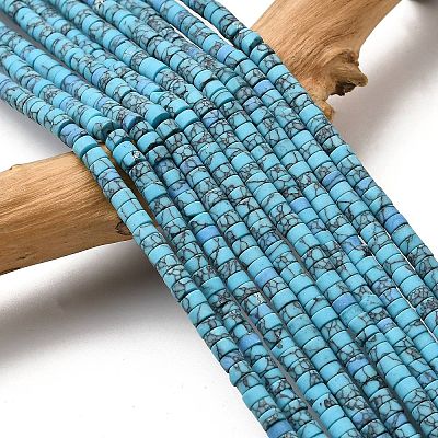 Dyed Synthetic Turquoise Beads Strands G-Z089-A04-Q-1