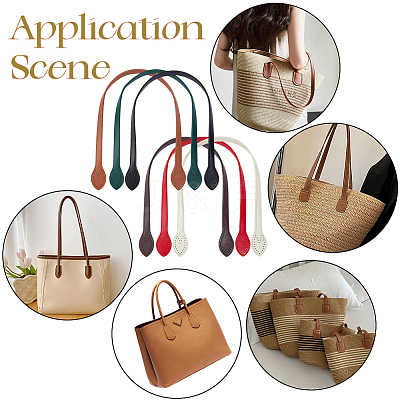12Pcs 6 Colors Imitation Leather Bag Handle DIY-BBC0002-80-1