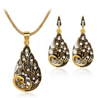 Alloy Rhinestone Jewelry Sets FS-WG746AE-04-1