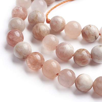 Natural Sunstone Beads Strands G-G816-01-1