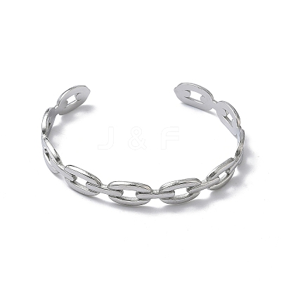 304 Stainless Steel Cuff Bangles BJEW-A160-01P-1