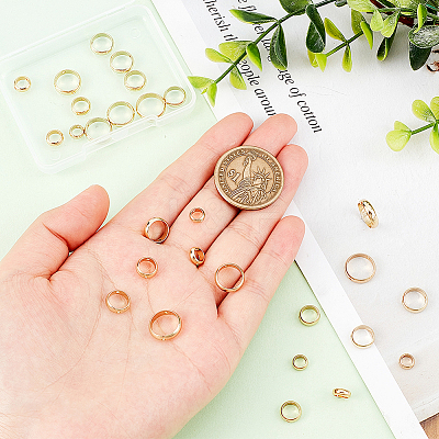 28Pcs 7 Style Brass Bead Frame KK-PH0005-07-1