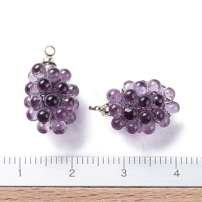 Autumn Theme Resin Pendants KY-I007-46-1