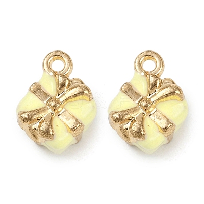Alloy Enamel Charms PALLOY-R158-05G-02-1
