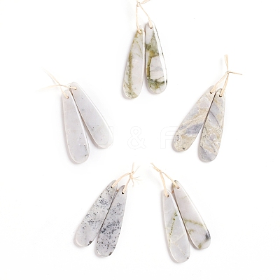 Natural Xiuyan Jade Pendants G-G827-03B-1