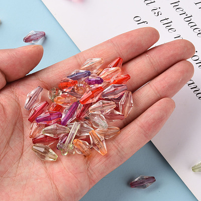 Transparent Acrylic Beads TACR-S154-13A-1