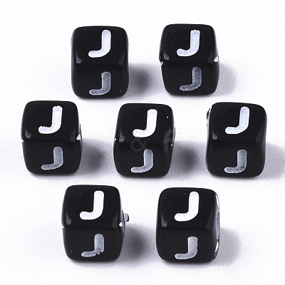 Opaque Acrylic Beads X-SACR-N002-01J-1