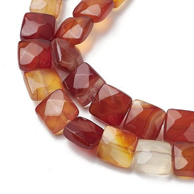 Natural Red Agate Beads Strands G-K359-B11-01-1