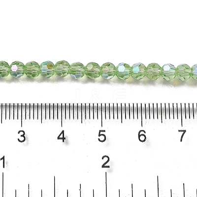 Electroplate Transparent Glass Beads Strands EGLA-A035-T4mm-L09-1