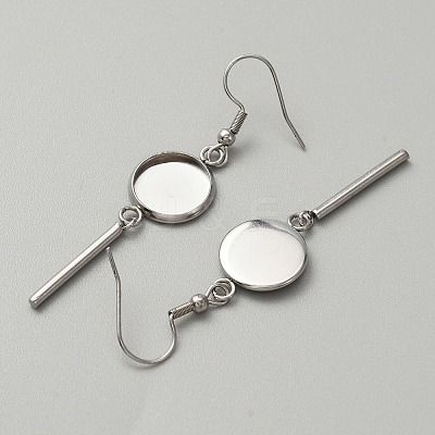 314 Stainless Steel Earring Hooks LS-STAS-WH0046-01B-1