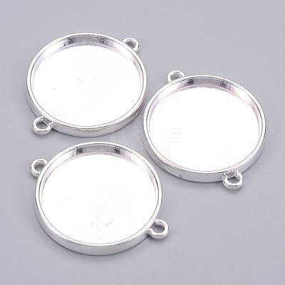 Tibetan Style Cabochon Connector Settings LS-TIBE-C074-S-FF-1