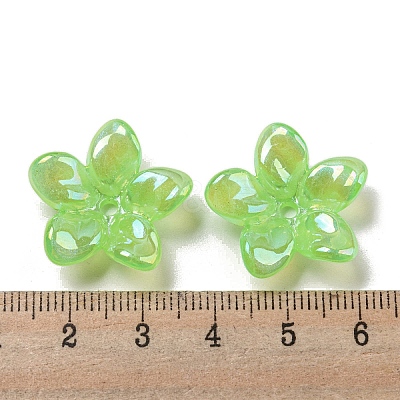 AB Color Plated Acrylic Beads LS-OACR-G034-01B-1