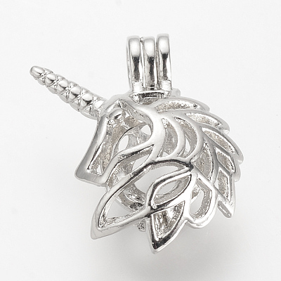 Alloy Diffuser Locket Pendants PALLOY-S062-22-1