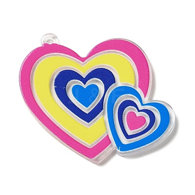 Translucent Acrylic Pendants FIND-Z006-06A-1