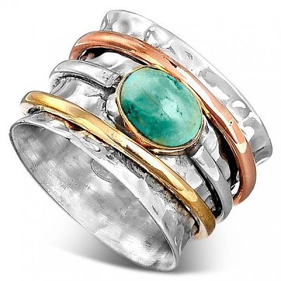 Retro Alloy Turquoise Finger Rings FS-WG5E832-04-1
