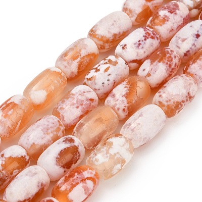 Natural Agate(Dyed & Heated ) Beads Strands G-D341-A01-1